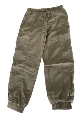 Wilo The Label Women’s Medium Olive Green Nylon Jogger Pants